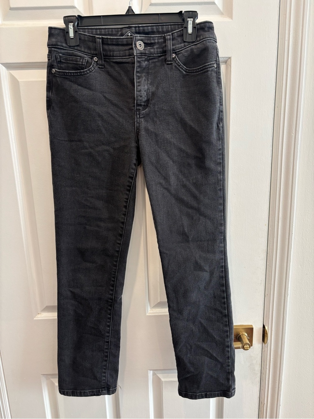 St. John’s Bay Faded Black Straight Leg Denim Jeans